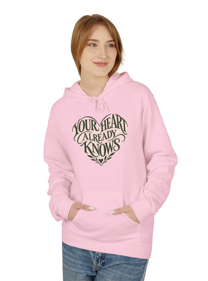 "Your Heart Already Knows"Unisex Midweight Softstyle Fleece Hoodie