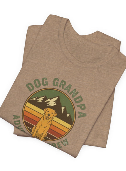 "Dog Grandpa Adventure Crew" Unisex Jersey Short Sleeve Tee