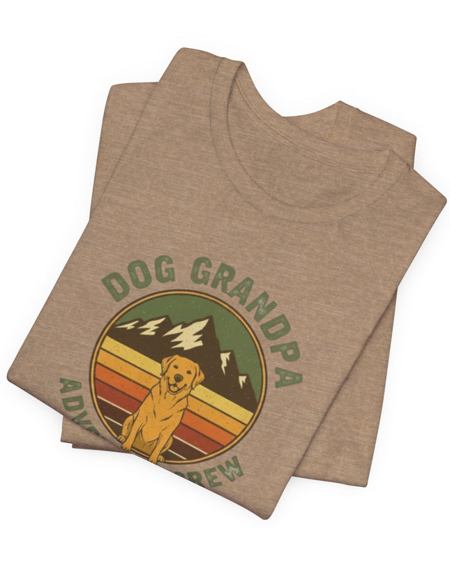 "Dog Grandpa Adventure Crew" Unisex Jersey Short Sleeve Tee