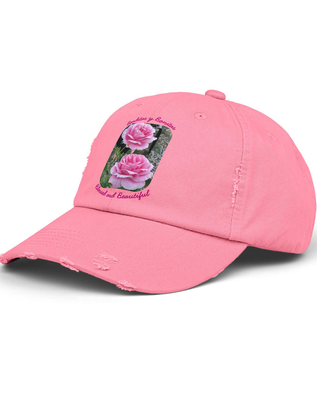 "Blessed and Beautiful" Unisex Distressed Cap