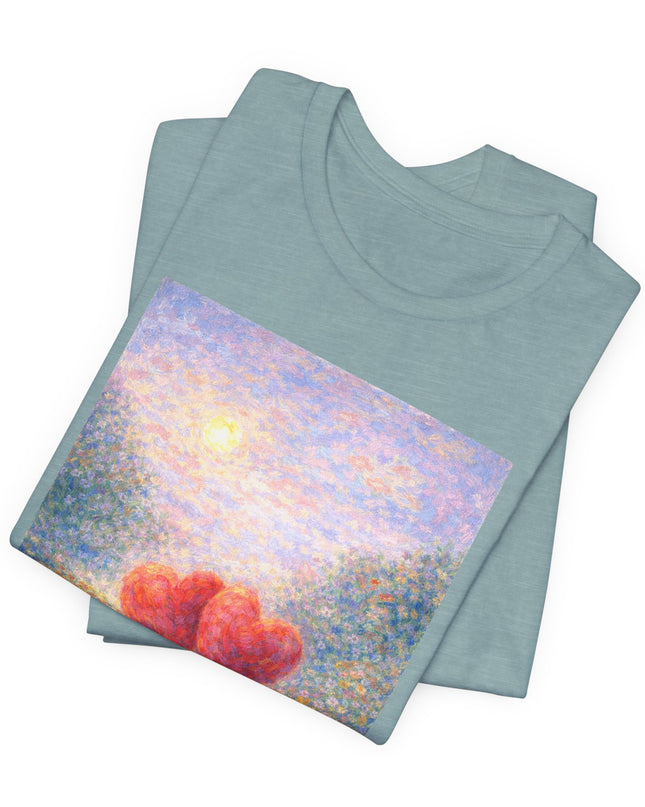 "Valentine's Day - Monet Style" Unisex Jersey Short Sleeve Tee