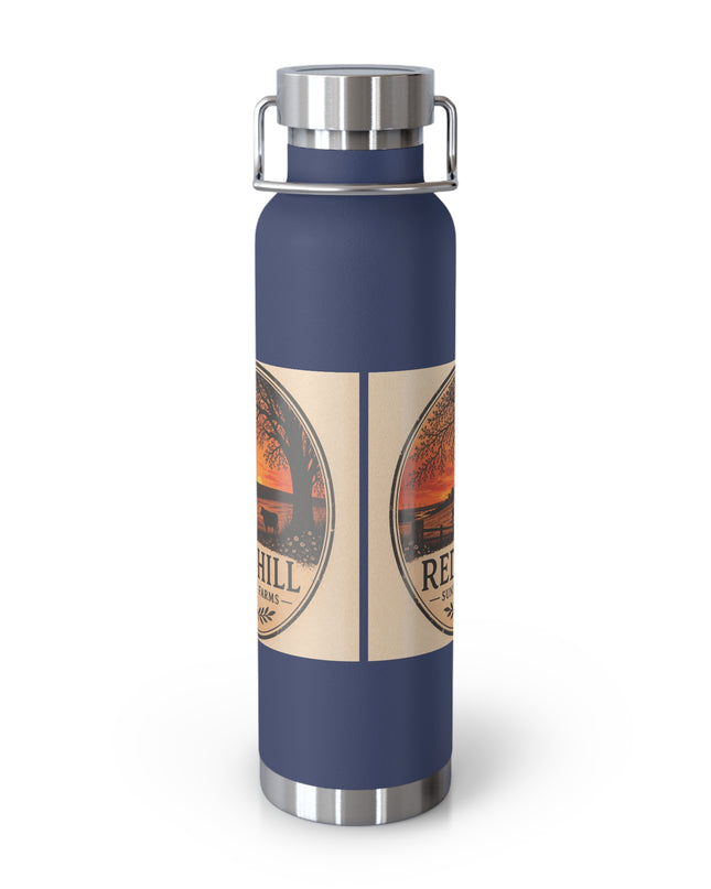 "Red Hill Sunset Farms" Copper Vacuum Insulated Bottle, 22oz