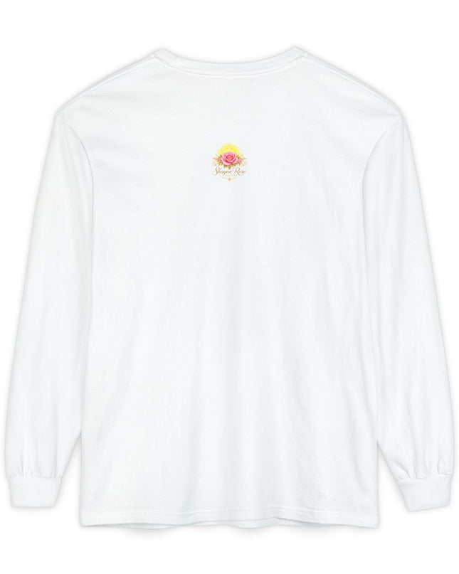 "Happy Valentine's Day" Unisex Garment-dyed Long Sleeve T-Shirt