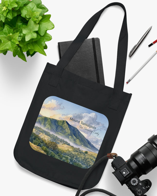 "Mount Tamalpais, the Sleeping Lady" Organic Canvas Tote Bag