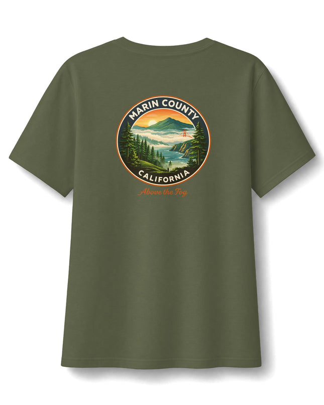 "Above the Fog" Women's Relaxed Jersey Short Sleeve V-Neck Tee