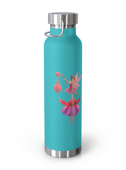 "Fuchsia Fairy" Copper Vacuum Insulated Bottle, 22oz