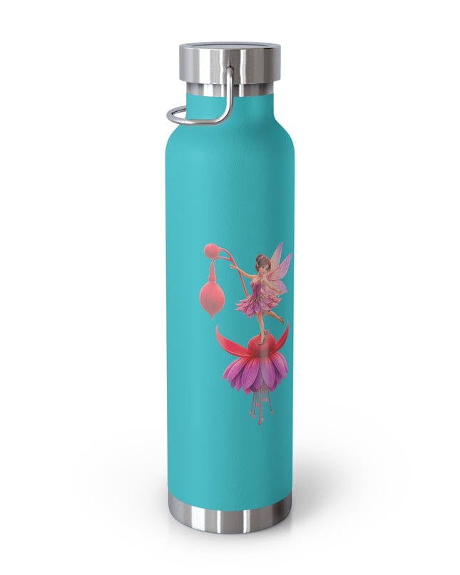 "Fuchsia Fairy" Copper Vacuum Insulated Bottle, 22oz
