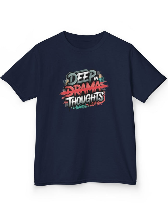 "Deep in Drama Thoughts" Kids Heavy Cotton Tee