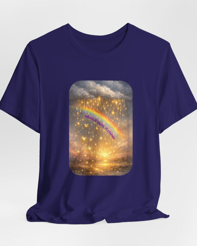 "When It Rains, It Shines" Unisex Jersey Short Sleeve Tee