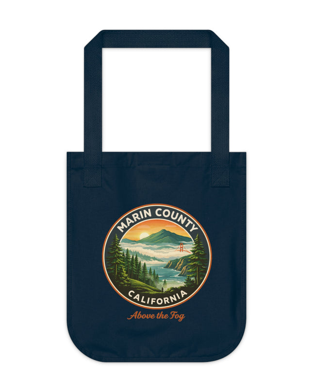 "Marin County, Above the Fog" Organic Canvas Tote Bag