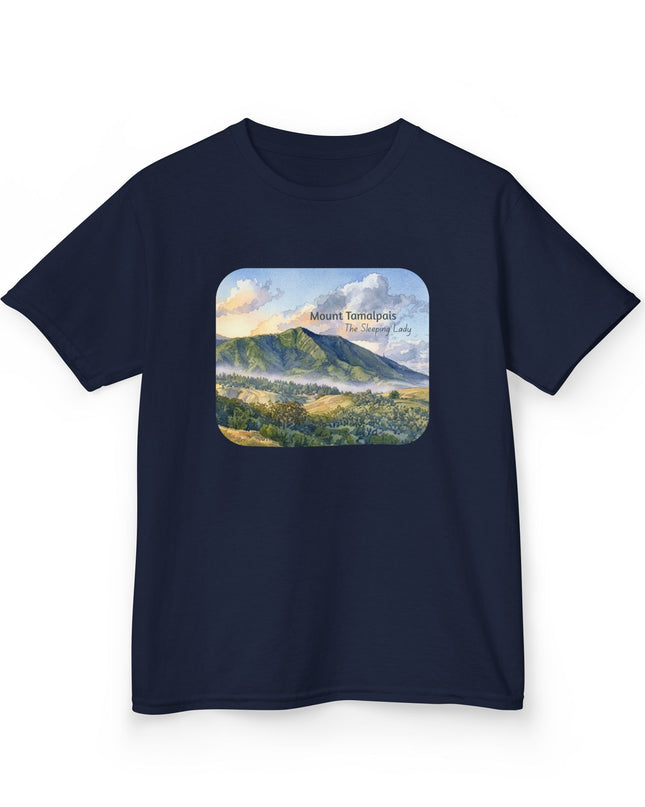 "Mount Tamalpais, the Sleeping Lady" Kids Heavy Cotton Tee