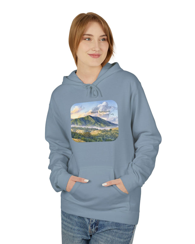 "Mount Tamalpais, the Sleeping Lady" Unisex Midweight Softstyle Fleece Hoodie