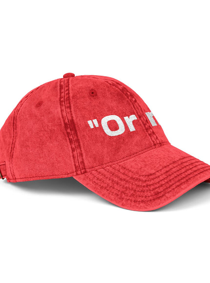 "Or No" Vintage Cap (Embroidery)