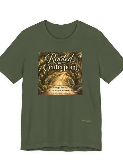 "Rooted in my Centerpoint" Unisex Jersey Short Sleeve Tee