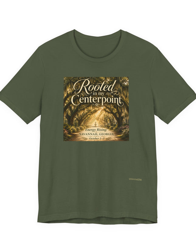 "Rooted in my Centerpoint" Unisex Jersey Short Sleeve Tee