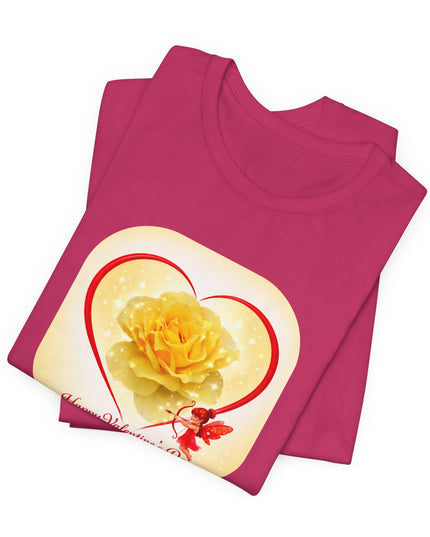 "Happy Valentine's Day" Unisex Jersey Short Sleeve Tee