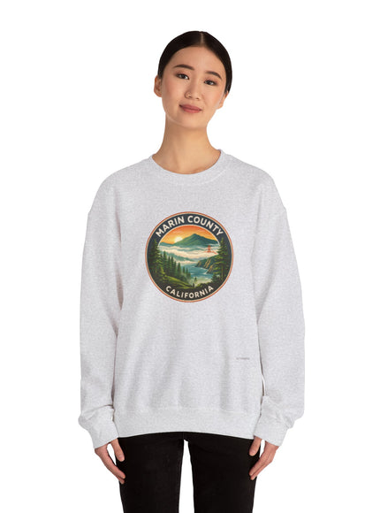 "Marin County, Above the Fog - no text" Unisex Heavy Blend Crewneck Sweatshirt