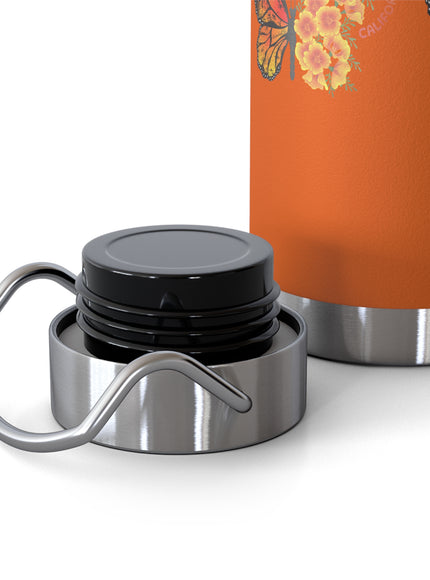 "Butterflies and Poppies Marin County, California" Copper Vacuum Insulated Bottle, 22oz