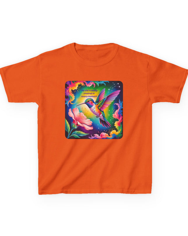 "My Life is Being Created in Every Moment" Kids Heavy Cotton Tee