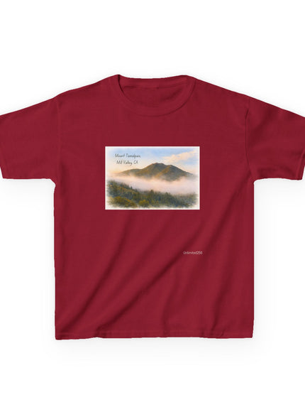 "Mount Tamalpais, Mill Valley, California Kids Heavy Cotton Tee
