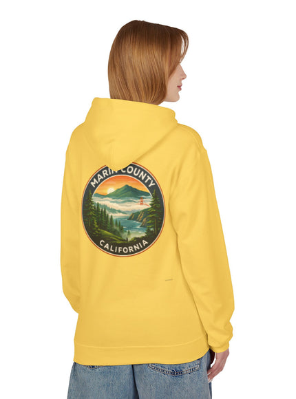 "Marin County, Above the Fog- no text" Unisex Midweight Softstyle Fleece Hoodie