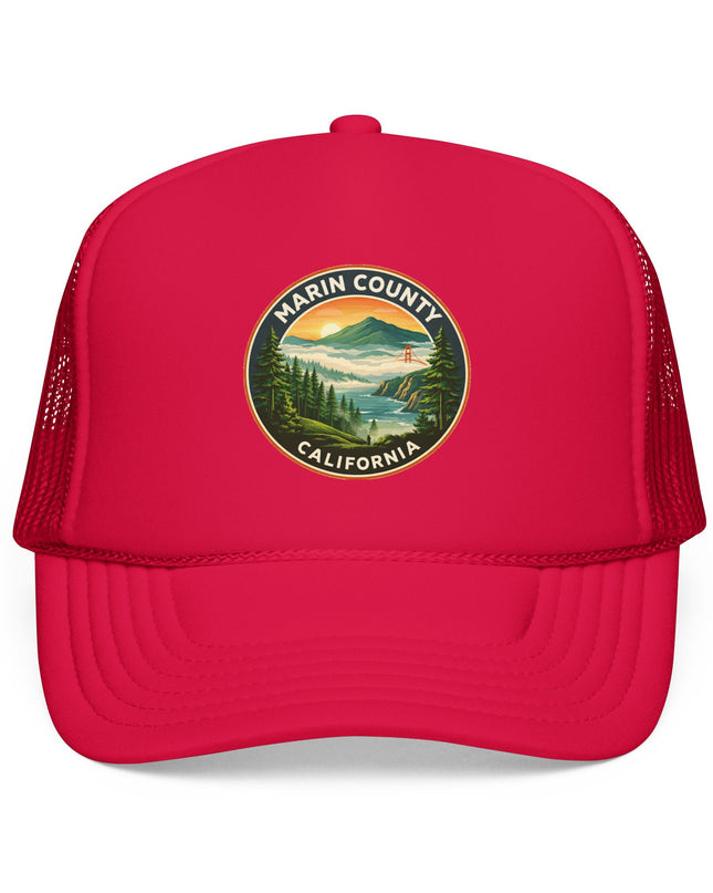 "Marin County, Above the Fog" Foam Trucker Hat