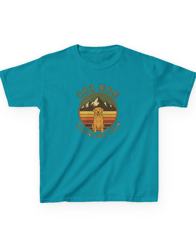 "Dog Mom Adventure Crew" Kids Heavy Cotton Tee