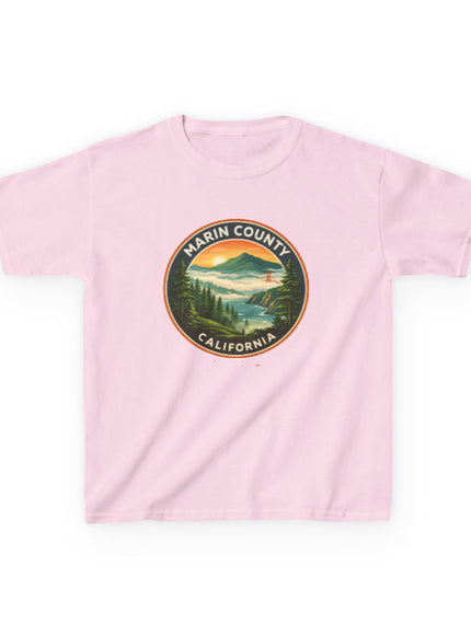 "Marin County, Above the Fog - no text" Kids Heavy Cotton Tee