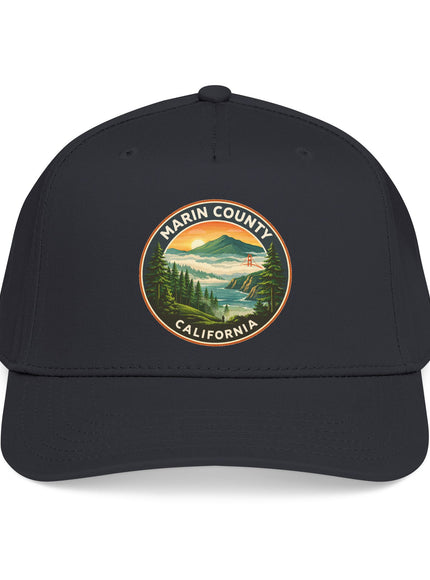 "Marin County, Above the Fog" Mid Profile Baseball Cap