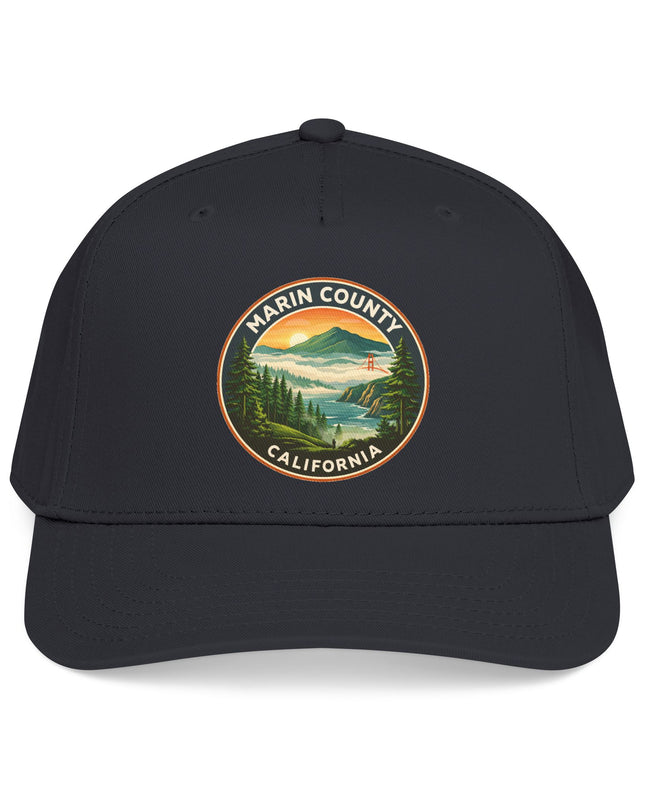 "Marin County, Above the Fog" Mid Profile Baseball Cap