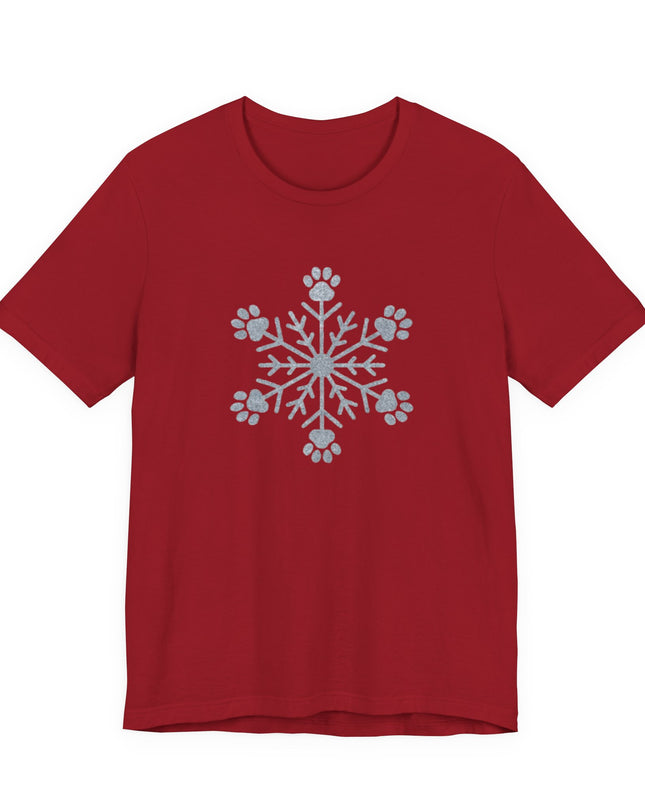"Snowflake with paws" Unisex Jersey Short Sleeve Tee