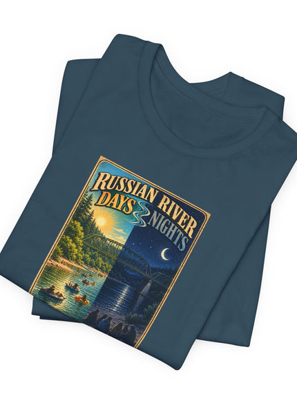 "Russian River Days, Russian River Nights" Unisex Jersey Short Sleeve Tee