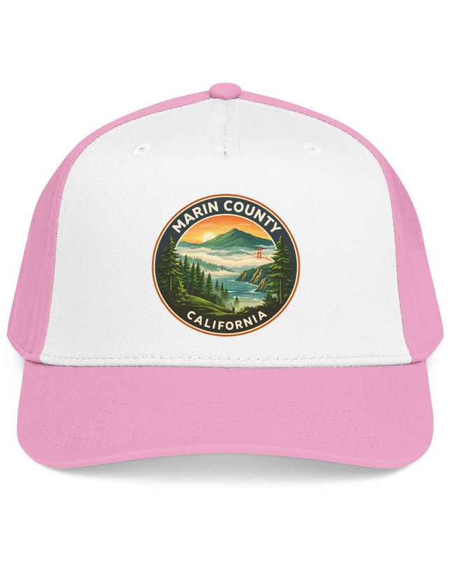 "Marin County, Above the Fog" Mid Profile Baseball Cap