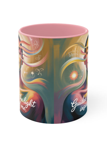 "Guided by the Light Inside Me" Accent Mug