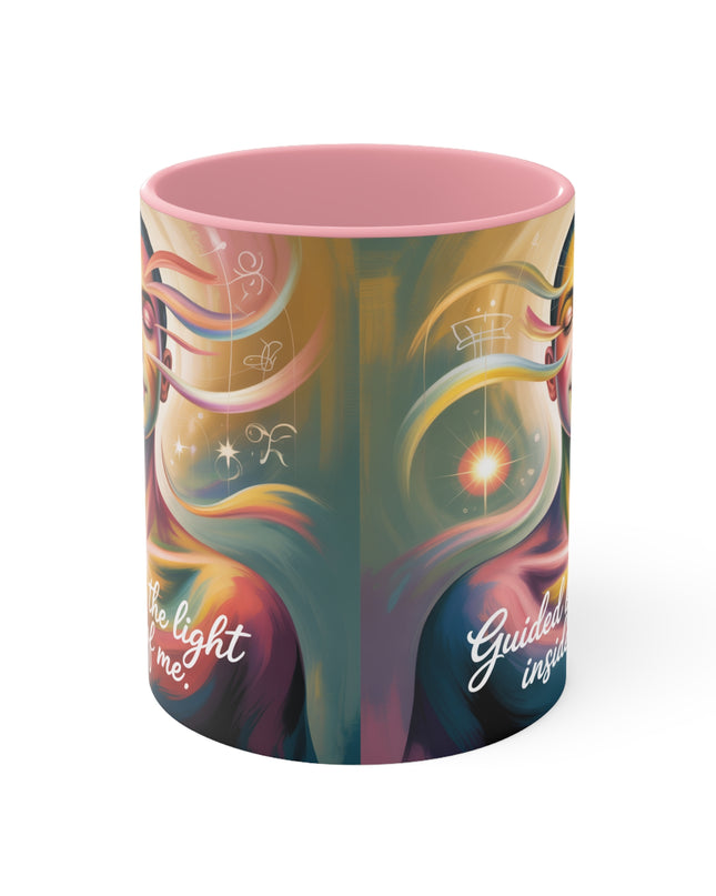 "Guided by the Light Inside Me" Accent Mug