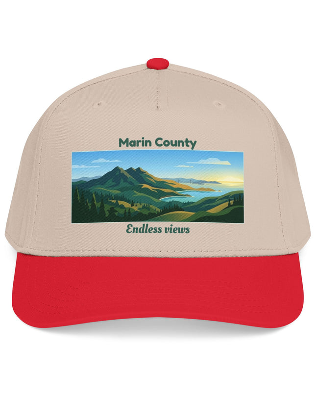 "Marin County - Endless Views" Mid Profile Baseball Cap