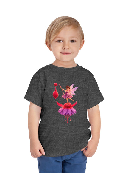"Fuchsia Fairy" Toddler Short Sleeve Tee