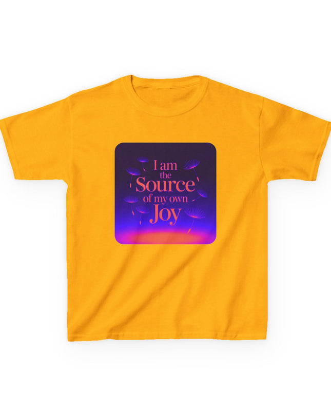 "I Am the Source of my Own Joy" Kids Heavy Cotton Tee