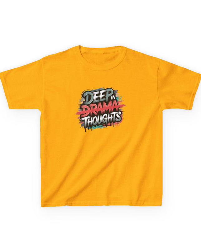 "Deep in Drama Thoughts" Kids Heavy Cotton Tee