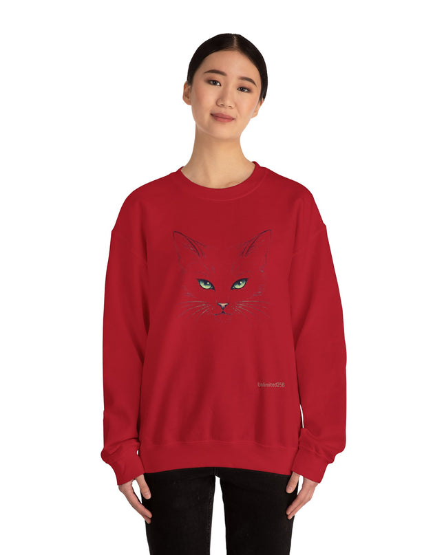 "Cat Face Sketch" Unisex Adult Sweatshirt