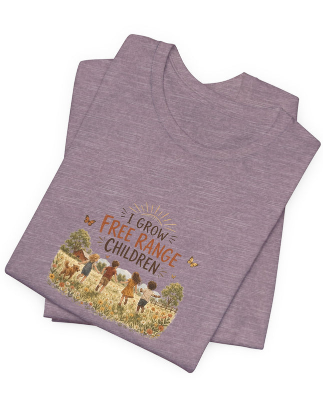 "I Grow Free Range Children" Unisex Jersey Cotton Tee