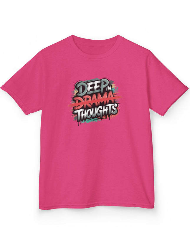 "Deep in Drama Thoughts" Kids Heavy Cotton Tee