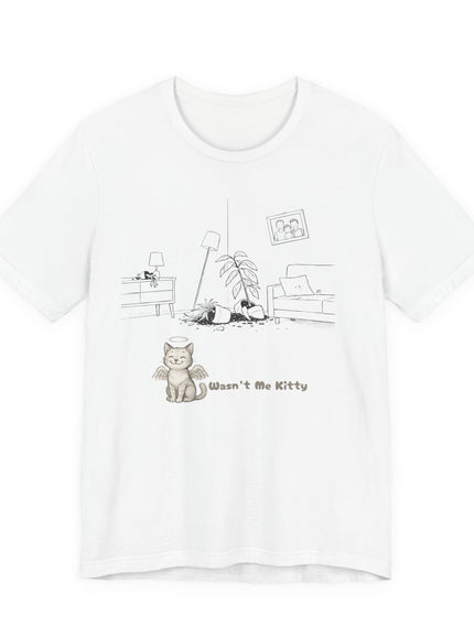 "Wasn't Me Kitty - Living Room" Unisex Jersey Short Sleeve Tee