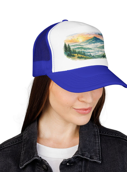 "Marin County, Where the Hills Meet the Sky" Foam Trucker Hat