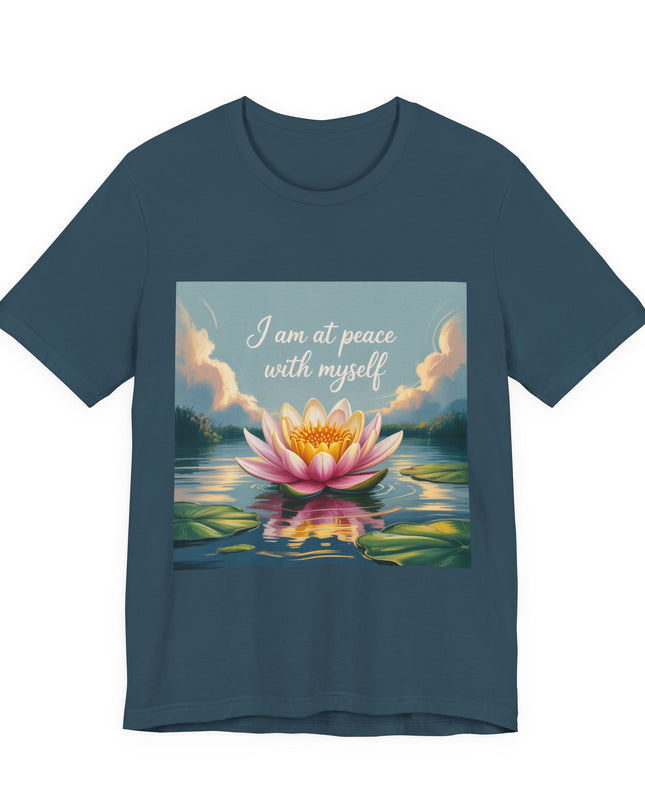 "I am at Peace with Myself" Women's and Men's Jersey Short Sleeve Tee