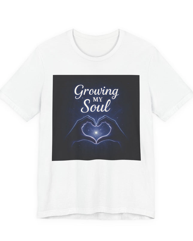 "Growing my soul, blue celestial" Unisex Jersey Short Sleeve Tee