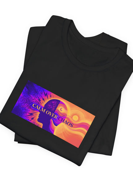 "Calm Over Chaos- Vivid" Unisex Jersey Short Sleeve Tee