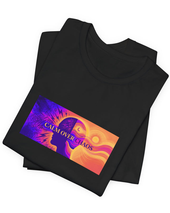 "Calm Over Chaos- Vivid" Unisex Jersey Short Sleeve Tee