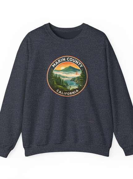 "Marin County, Above the Fog - no text" Unisex Heavy Blend Crewneck Sweatshirt