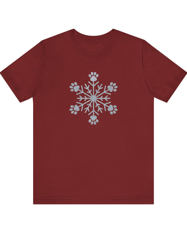 "Snowflake with paws" Unisex Jersey Short Sleeve Tee